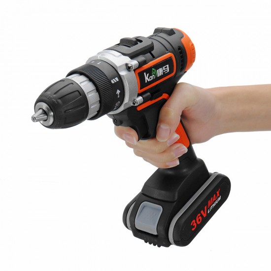 36V 550Nm Cordless Electric Drill 15+1 Screw Driver with 4800mAh Lithium Battery