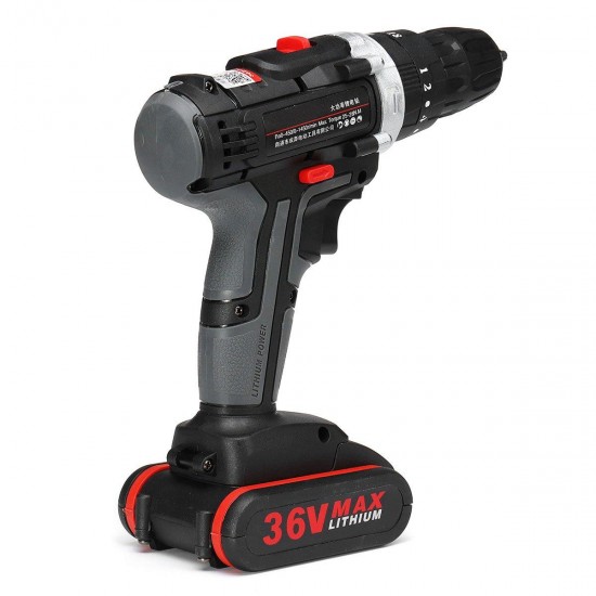 36V Cordless Lithium Electric Drill Impact Power Drills 28N.m 3000mAh 18+3 Torque Stage Drill Tools 36V Cordless Lithium Electric Drill Impact Power Drills 28N.m 3000mAh 18+3 Torque Stage Drill Tools