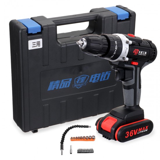 36V Electric Cordless Drill 28NM Brushless Screwdriver With LED Rechargeable Battery 36V Electric Cordless Drill 28NM Brushless Screwdriver With LED Rechargeable Battery