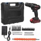 36V Electric Cordless Drill Screwdriver Dual Speed 25 Torque LED with Li-ion Battery 36V Electric Cordless Drill Screwdriver Dual Speed 25 Torque LED with Li-ion Battery