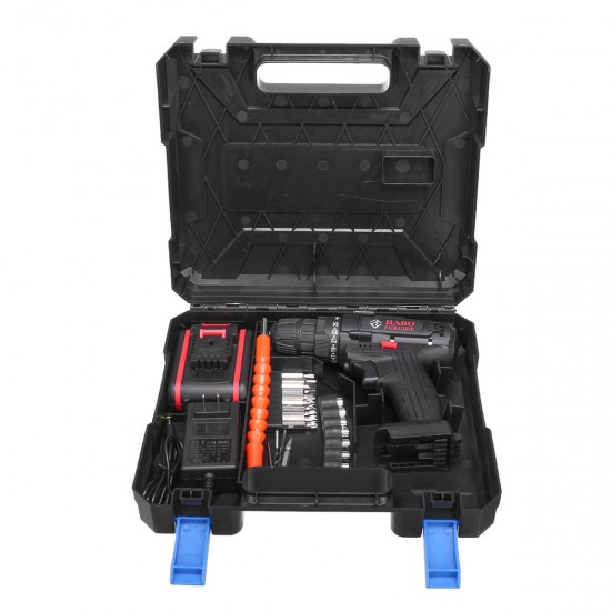 36V Electric Cordless Drill Screwdriver Dual Speed 25 Torque LED with Li-ion Battery