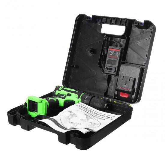 36V Electric Hand Drill Driver 25+3 Torque Setting Power Drilling DIY Work W/ 1 Or 2 Li-ion battery 36V Electric Hand Drill Driver 25+3 Torque Setting Power Drilling DIY Work W/ 1 Or 2 Li-ion battery