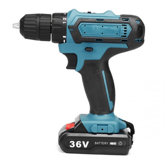 36V Rechargable Lithium Power Dirlls Cordless Electric Drill 2 Speed Adjustment LED Lighting Screw Driver Tool With 1 Or 2 Batteries 36V Rechargable Lithium Power Dirlls Cordless Electric Drill 2 Speed Adjustment LED Lighting Screw Driver Tool With 1 Or 2 Batteries