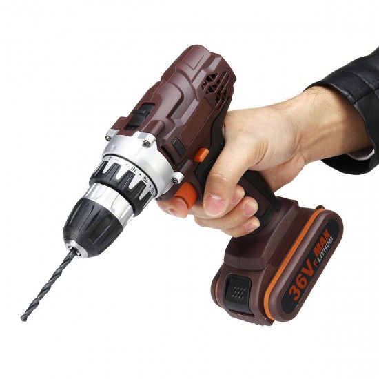 36V Rechargable Power Drills Cordless Lithium Electric Drill 18+1 Torque Stage 36V Rechargable Power Drills Cordless Lithium Electric Drill 18+1 Torque Stage