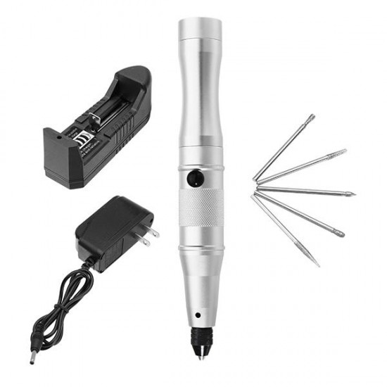 3.7V Mini Electric Drill Tool Electric Grinder Engraving Pen Dual Charging Way