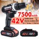 42V 7500MAH Heavy Duty Electric Impact Wrench Screwdriver Cordless Drill Tool With Batteries 42V 7500MAH Heavy Duty Electric Impact Wrench Screwdriver Cordless Drill Tool With Batteries
