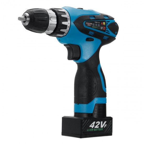 42V 9000mAh Electric Cordless Drill Driver LED 2-Speed Screwdriver W/ 1 or 2 Li-Ion Battery 42V 9000mAh Electric Cordless Drill Driver LED 2-Speed Screwdriver W/ 1 or 2 Li-Ion Battery