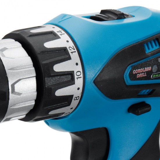 42V 9000mAh Electric Cordless Drill Driver LED 2-Speed Screwdriver W/ 1 or 2 Li-Ion Battery