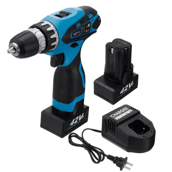 42V 9000mAh Electric Cordless Drill Driver LED 2-Speed Screwdriver W/ 1 or 2 Li-Ion Battery 42V 9000mAh Electric Cordless Drill Driver LED 2-Speed Screwdriver W/ 1 or 2 Li-Ion Battery
