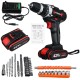 42V Li-ion Battery Cordless Electric Impact Drill Driver Electric Screwdriver