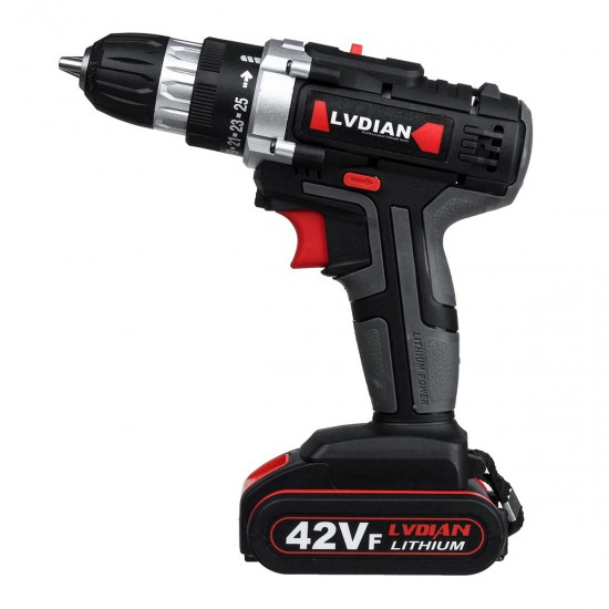 42V Li-ion Battery Cordless Electric Impact Drill Driver Electric Screwdriver