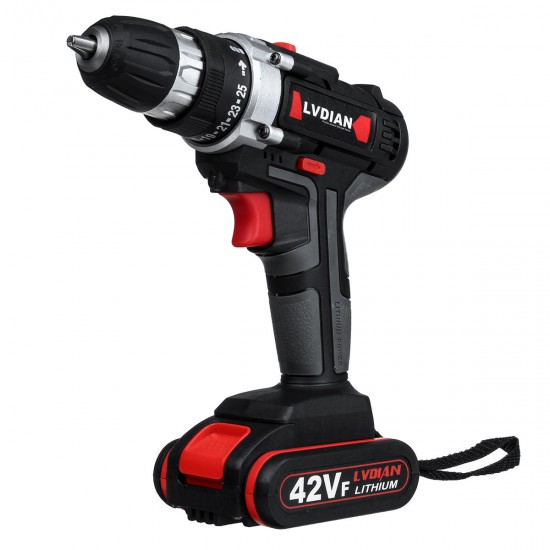 42V Li-ion Battery Cordless Electric Impact Drill Driver Electric Screwdriver