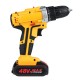 48V 1300mAh Cordless Electric Drill 25+3 Gear Electric Screw Driver Drill With 1 Or 2 Battery