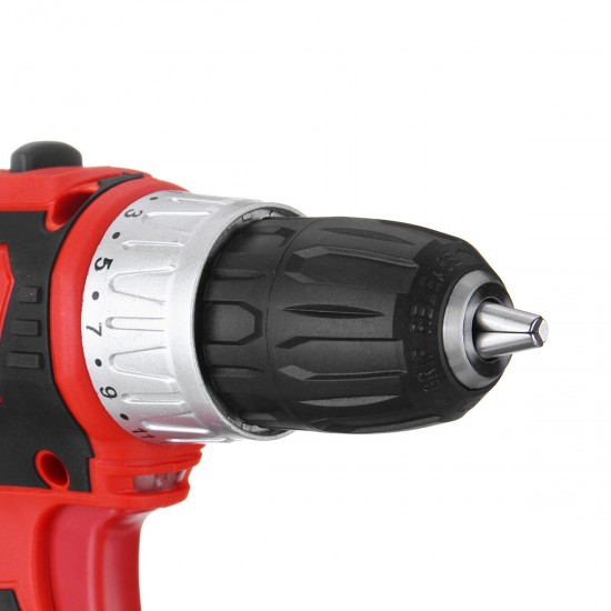 48V 2 Speed Cordless Electric Screwdriver Rechargeable Battery LED Lighting Power Drills Driver