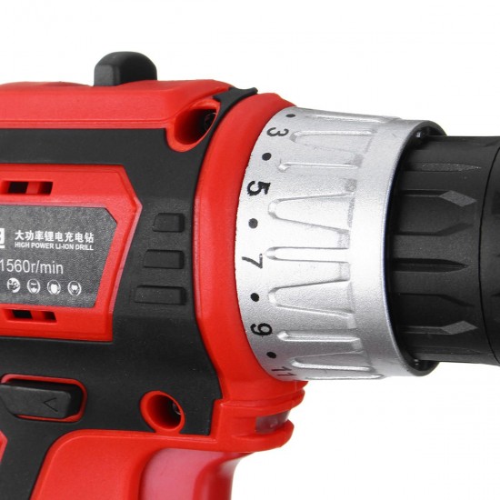 48V 2 Speed Cordless Electric Screwdriver Rechargeable Battery LED Lighting Power Drills Driver