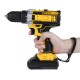 48V 2 Speed Electric Drill Li-Ion Rechargeable Power Hand Drill 18 Gear With LED Working Light Forward/Reverse Switch Function