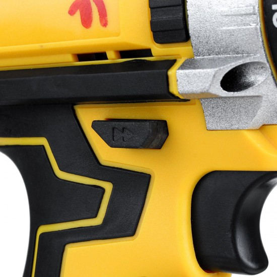 48V 2 Speed Electric Drill Li-Ion Rechargeable Power Hand Drill 18 Gear With LED Working Light Forward/Reverse Switch Function 48V 2 Speed Electric Drill Li-Ion Rechargeable Power Hand Drill 18 Gear With LED Working Light Forward/Reverse Switch Function