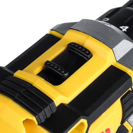 48V 2 Speed Electric Drill Li-Ion Rechargeable Power Hand Drill 18 Gear With LED Working Light Forward/Reverse Switch Function 48V 2 Speed Electric Drill Li-Ion Rechargeable Power Hand Drill 18 Gear With LED Working Light Forward/Reverse Switch Function