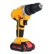 48V 25+3 Gear Electric Impact Drill Li-Ion Rechargeable Power Hand Drill With LED Working Light Forward/Reverse Switch Function