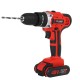 48V 25+3 Gear Rechargable Electric Drill Cordless Impact Drill Mini Wireless Electric Screwdriver With 1 or 2 Li-ion Battery