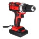 48V 25+3 Gear Rechargable Electric Drill Cordless Impact Drill With 1 or 2 Li-ion Battery With LED Working Light