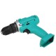 48V 3/8'' Chuck Powered Electric Drill LED Light Cordless Screwdriver W/ 1/2x Battery