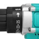 48V 3/8'' Chuck Powered Electric Drill LED Light Cordless Screwdriver W/ 1/2x Battery