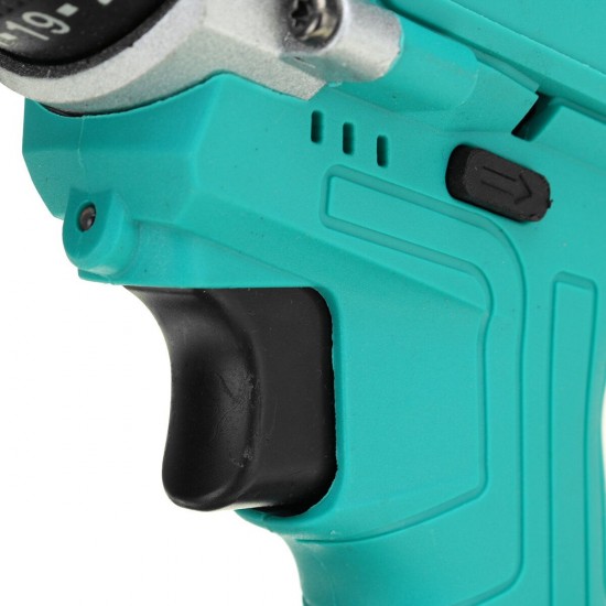 48V 3/8'' Chuck Powered Electric Drill LED Light Cordless Screwdriver W/ 1/2x Battery