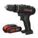 48V 3/8'' Cordless Rechargeable Electric Impact Hammer Driver Drill +2 Battery