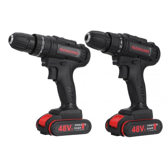 48V 3/8'' Cordless Rechargeable Electric Impact Hammer Screwdriver Drill with 1 Battery 48V 3/8'' Cordless Rechargeable Electric Impact Hammer Screwdriver Drill with 1 Battery