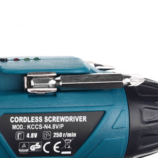 4.8V Electric Drill Screw Driver Rechargeable Cordless Screwdriver Tool Drill Bit Set