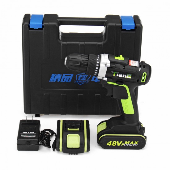 48V Electric Power Cordless Drill Screwdriver Woodworking Tool with 1/2pcs Rechargeable Batteries 48V Electric Power Cordless Drill Screwdriver Woodworking Tool with 1/2pcs Rechargeable Batteries