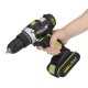 48V Electric Power Cordless Drill Screwdriver Woodworking Tool with 1/2pcs Rechargeable Batteries