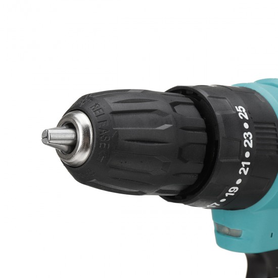 48V Impact Electric Drill 6000mAh Drill Screwdriver W/ LED Working Light W/ 1/2pc Battery