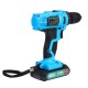 48VF 3000mAh Electric Drill Cordless Rechargeable Power Screwdriver 25+1 Torque W/ 1 or 2 Li-ion Battery