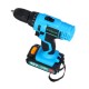 48VF 3000mAh Electric Drill Cordless Rechargeable Power Screwdriver 25+1 Torque W/ 1 or 2 Li-ion Battery