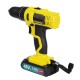 48VF 3000mAh Electric Screwdriver Rechargeable Power Impact Drill 25+1 Torque W/ 1 or 2 Li-ion Battery