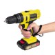 48VF 3000mAh Electric Screwdriver Rechargeable Power Impact Drill 25+1 Torque W/ 1 or 2 Li-ion Battery