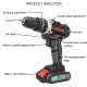 48VF 3000mAh Li-Ion Cordless Power Drill Electric Drill Driver Screwdriver Repair Tool 48VF 3000mAh Li-Ion Cordless Power Drill Electric Drill Driver Screwdriver Repair Tool