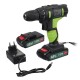 48VF Cordless Impact Lithium Electric Drill 2 Speed Electric Hand Drill LED lighting 1/2Pcs Large Capacity Battery 25+1 Torque Rechargable Screw Driver Drill