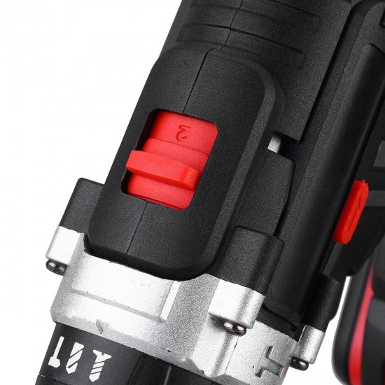 6000mAh 48V Electric Drill 25 Speeds Torque Impact Drill W/ 1/2pcs Battery