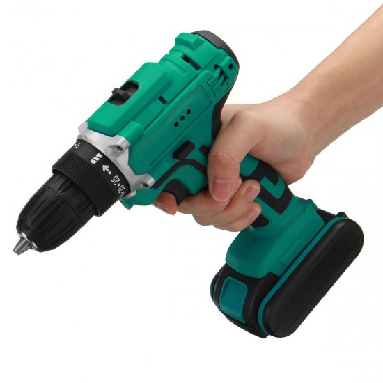 6000mAh 48V Electric Drill Dual Speed Rechargeable Power Tool W/ 1/2pc Battery