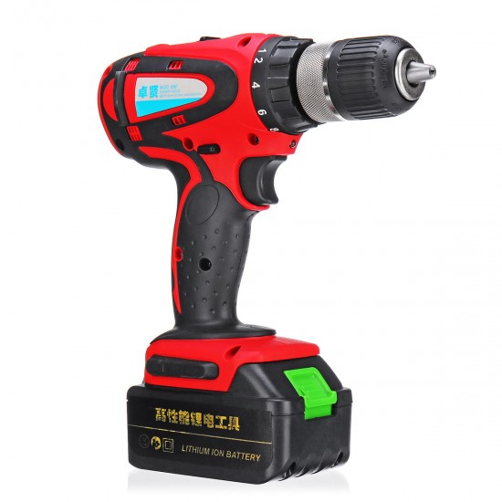68V 10Ah Cordless Rechargeable Electric Drill 2 Speed Heavy Duty Torque Power Drills
