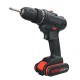 68VF Cordless Lithium-Ion Drill/Driver Rechargable Electric Drill Adjustable 3200r/min 2 Speed Hand Drill With 1 Or 2 Battery