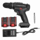 68VF Cordless Lithium-Ion Drill/Driver Rechargable Electric Drill Adjustable 3200r/min 2 Speed Hand Drill With 1 Or 2 Battery