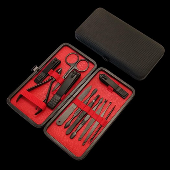 7/10/12/16/18pcs Finger Nail Clipper Portable Pedicure Manicure Set Nail Kits