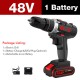 7500mAh 2 Speed Electric Drill 25+3 Torque Power Driver Drills Multi-function Rechargeable Hand Drill With 1 Or 2 Li-ion Battery 7500mAh 2 Speed Electric Drill 25+3 Torque Power Driver Drills Multi-function Rechargeable Hand Drill With 1 Or 2 Li-ion Battery
