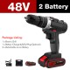 7500mAh 2 Speed Electric Drill 25+3 Torque Power Driver Drills Multi-function Rechargeable Hand Drill With 1 Or 2 Li-ion Battery 7500mAh 2 Speed Electric Drill 25+3 Torque Power Driver Drills Multi-function Rechargeable Hand Drill With 1 Or 2 Li-ion Battery