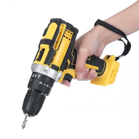 90Nm 3 In 1 Cordless Impact Drill 2 Speed Rechargable Electric Screwdriver Drill For 21V Battery