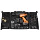 92Pcs 18V Electric Drill Cordless Drill Driver Power Drills Tool Accessory Set With Box